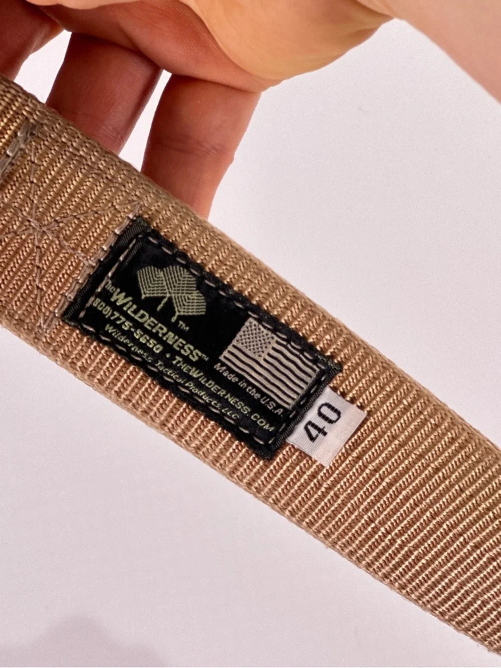 Wilderness Tactical Instructor Belt 40 Coyote Brown Heavy Duty